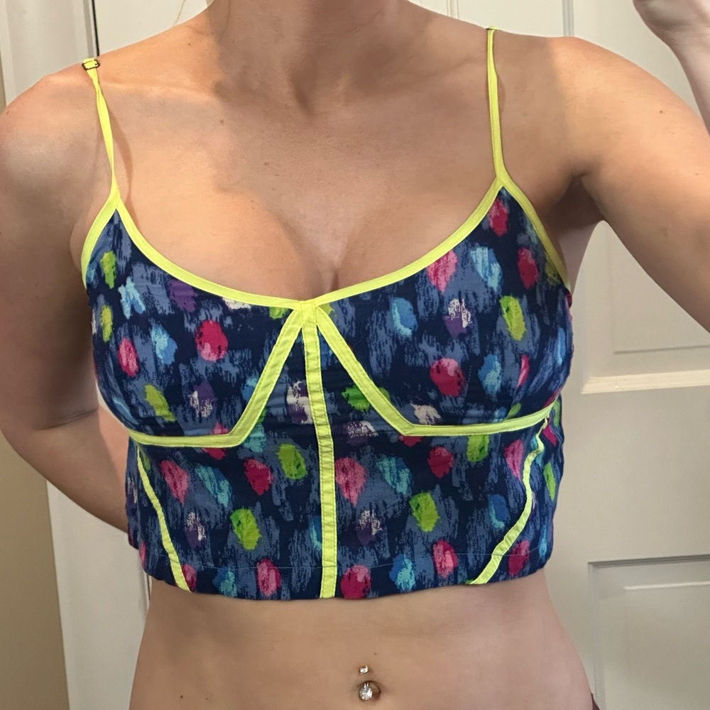 Nameless Neon and Blue Strappy Top